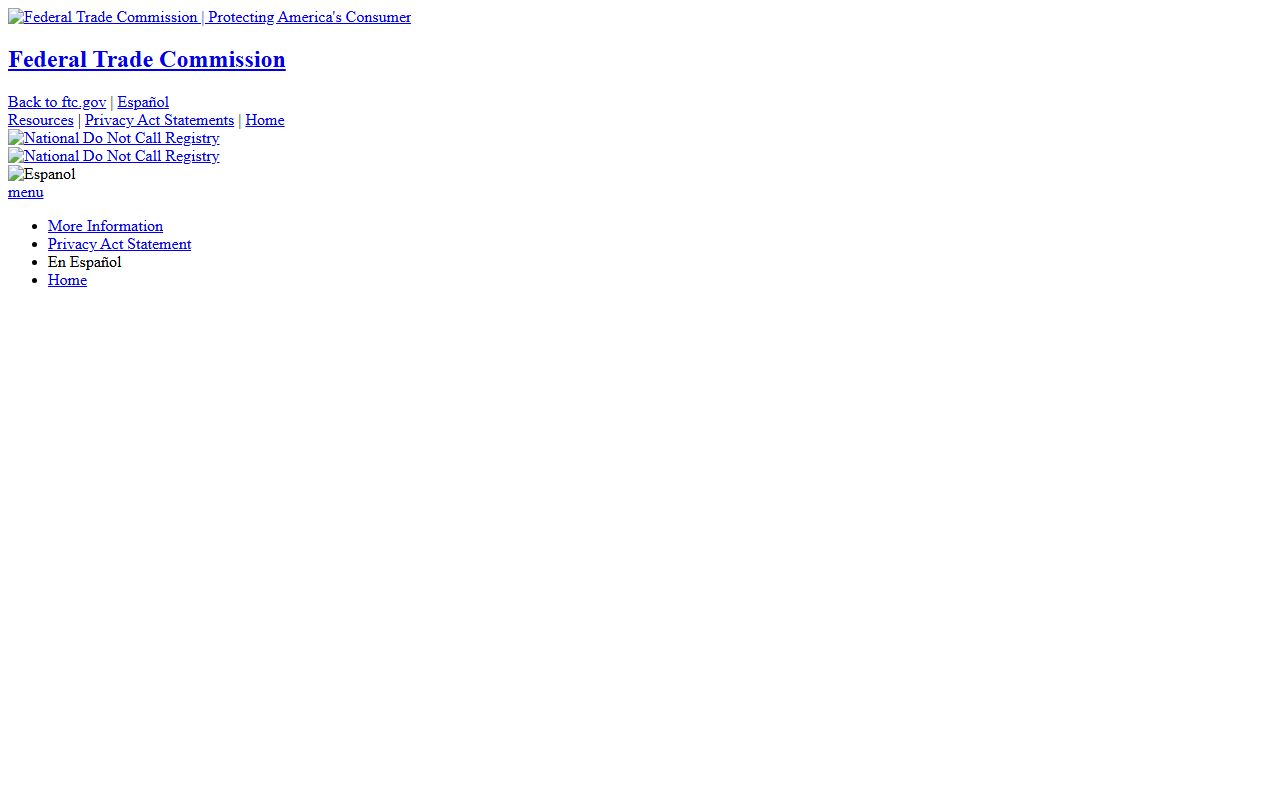 Sanford phone codes FTC Do Not Call Registry lookup